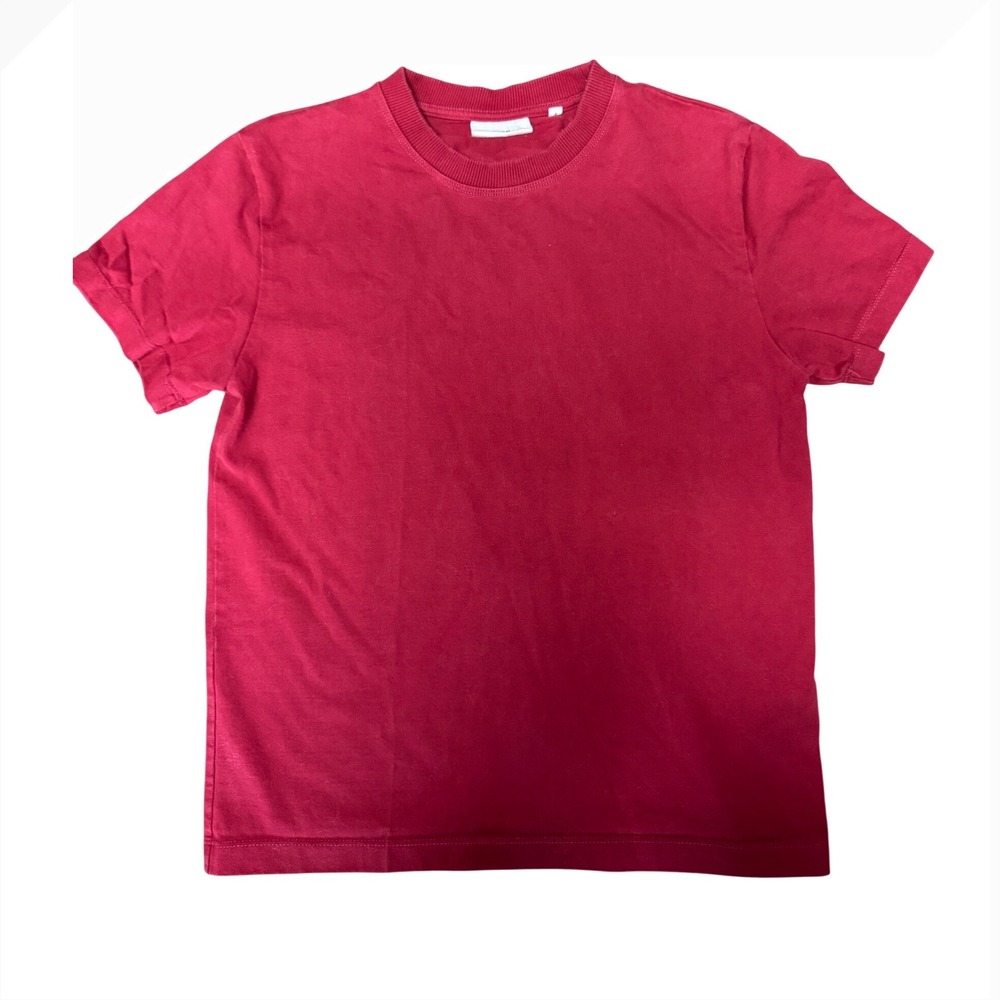 NOT FOR SALE Essential Crewneck T-Shirt Mens Small Red 100% Egyptian Cotton